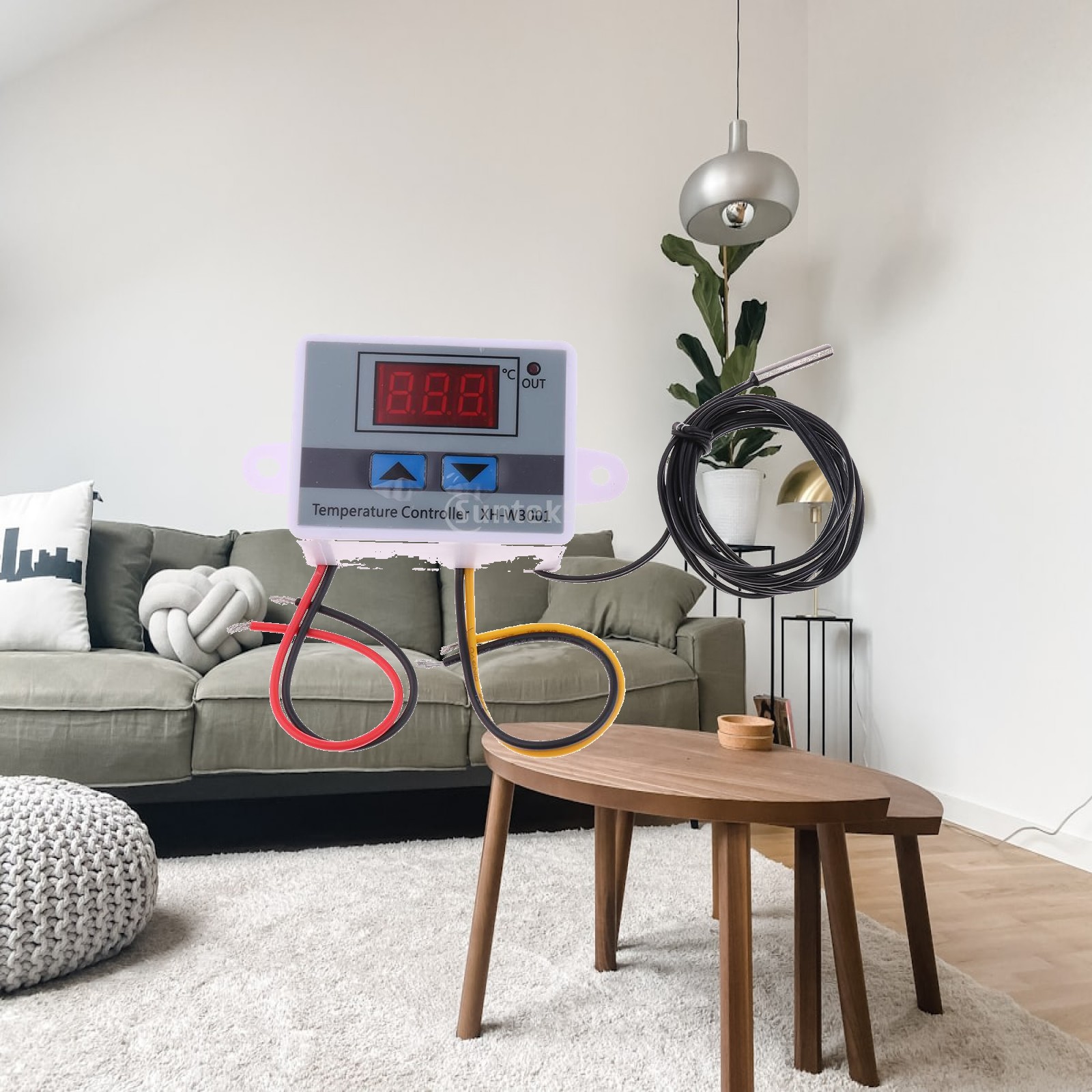 Diy Home Automation Controller - Temperatuurregelaar, instelbare digitale thermostaatschakelaar, waterdichte sonde-sensor