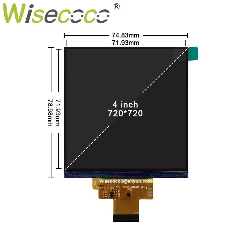 Wisecoco 4 Inch 720X720 Lcd-sc - Home Automation Raspberry Pi recensie en prijs