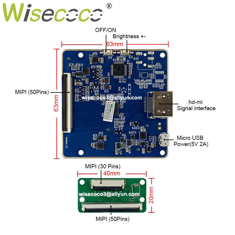 Wisecoco 4 Inch 720X720 Lcd-sc - Home Automation Raspberry Pi recensie en prijs